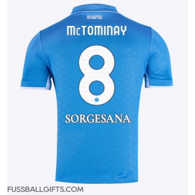SSC Napoli Scott McTominay #8 Fußballbekleidung Heimtrikot 2024-25 Kurzarm SSC Napoli Scott McTominay #8 Fußballbekleidung Heimtrikot 2024-25 Kurzarm